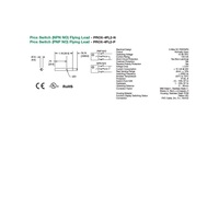 PROX-4FL2-P NUMATICS/AVENTICS CYLINDER SWITCH<BR>PROX, PNP 10-30VDC, LED, 2M LEAD